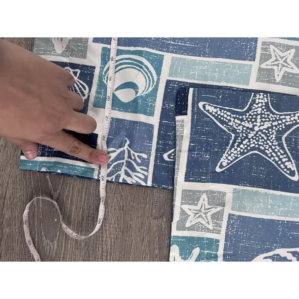 2x Nautical Cushion Cover Seashell Starfish Ocean Coastal Decor Beach